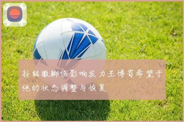 孙铭徽脚伤影响发力王博寄希望于他的状态调整与恢复